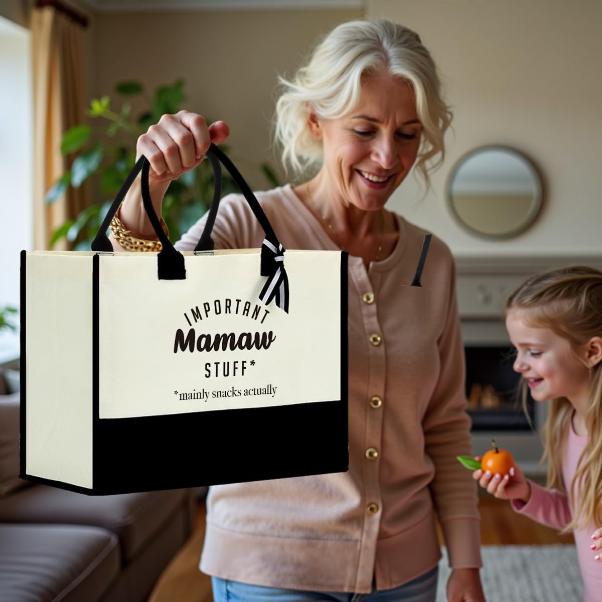 FORBIDDEN PAPER Gifts Tote Bag Important Stuff Tote Gift Gifts Birthday for Shopping Bag Grocery Bag Utility Tote - Image 3