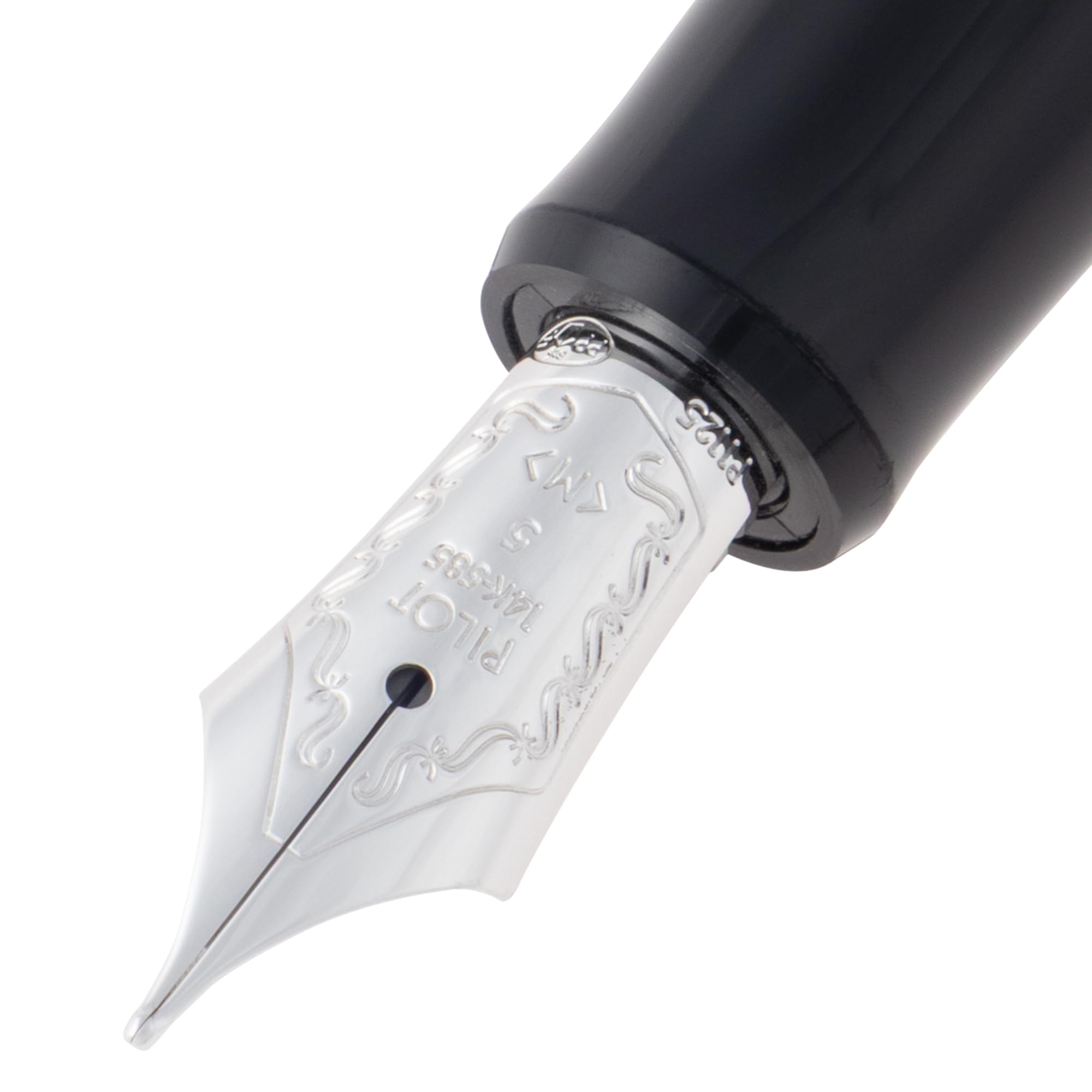 PILOT 万年筆 カスタムヘリテイジ SE M ミディアム(中字) マーブルブラック 黒 FKVH3MRMABM ペン先14K パイロット