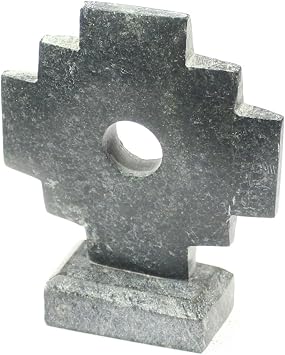 Carved Machu Picchu Stone Chakana- Large