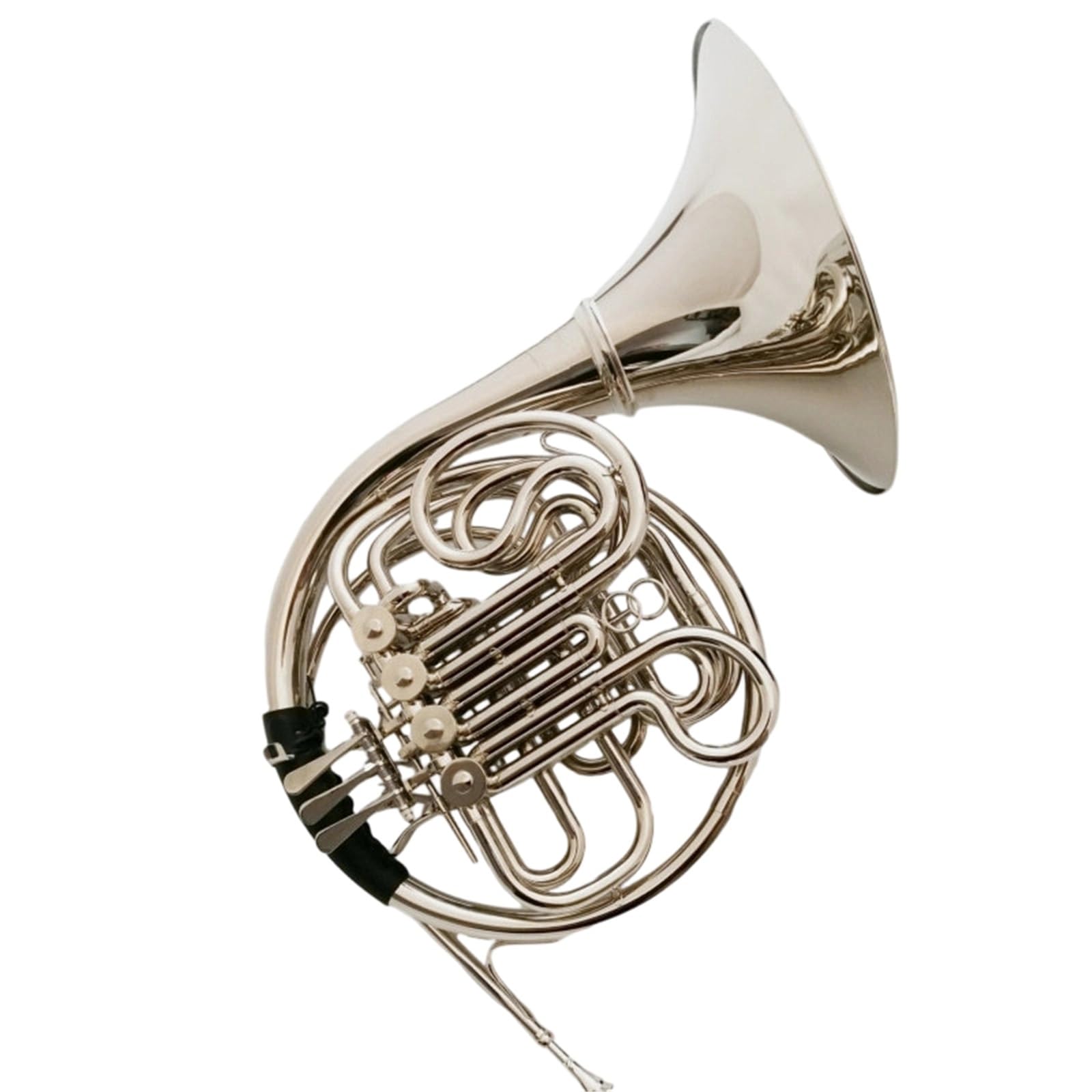 Instrument Muzyczny Waltornia Mosiężny Czteroklawiszowy Instrument Dwurzędowy Oddzielny Róg Klawisz Bb F Niklowany Zespół Dla Początkujących