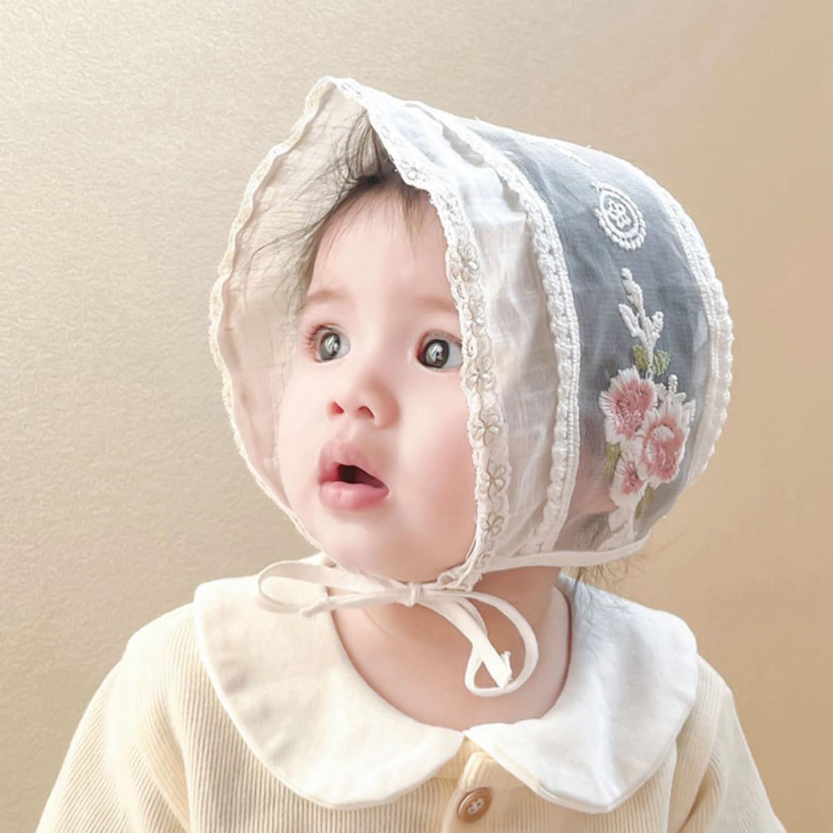 3st Babymütze Sommer Bucket Cap Mädchen Hut Hut -mädchen-Hut Sommermützen Für Babys Neugeborenenmütze Mädchen Hüte Strandhut Für Neugeborene Mütze Baumwolle Weiß