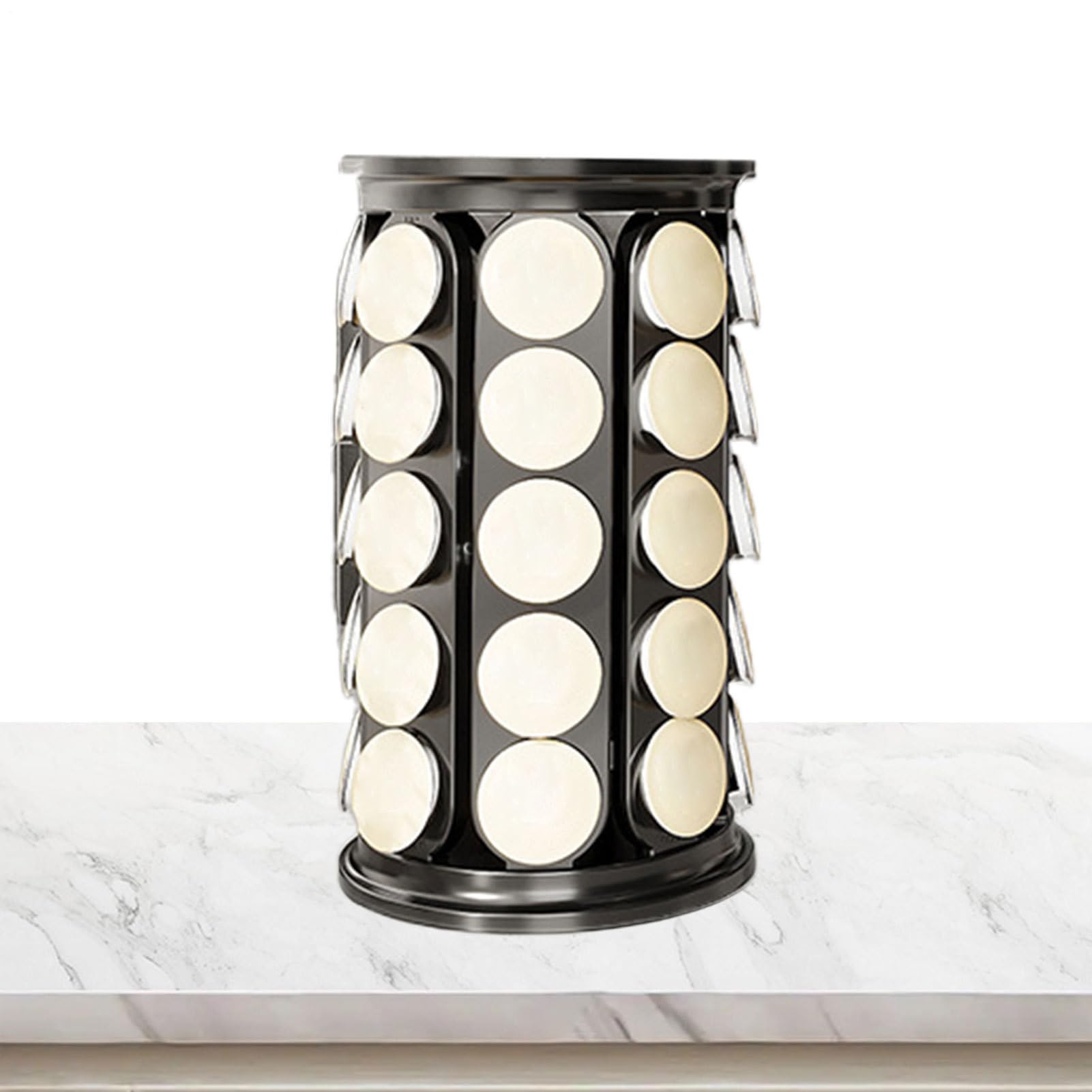 Cápsulas de Café Almacenamiento Organizador Giratorio Dispensador | Soporte Giratorio para Cápsulas de Café Encimera De Cocina, Encimeras, Hogar, Apartamento, Restaurante, Bajo Armarios,