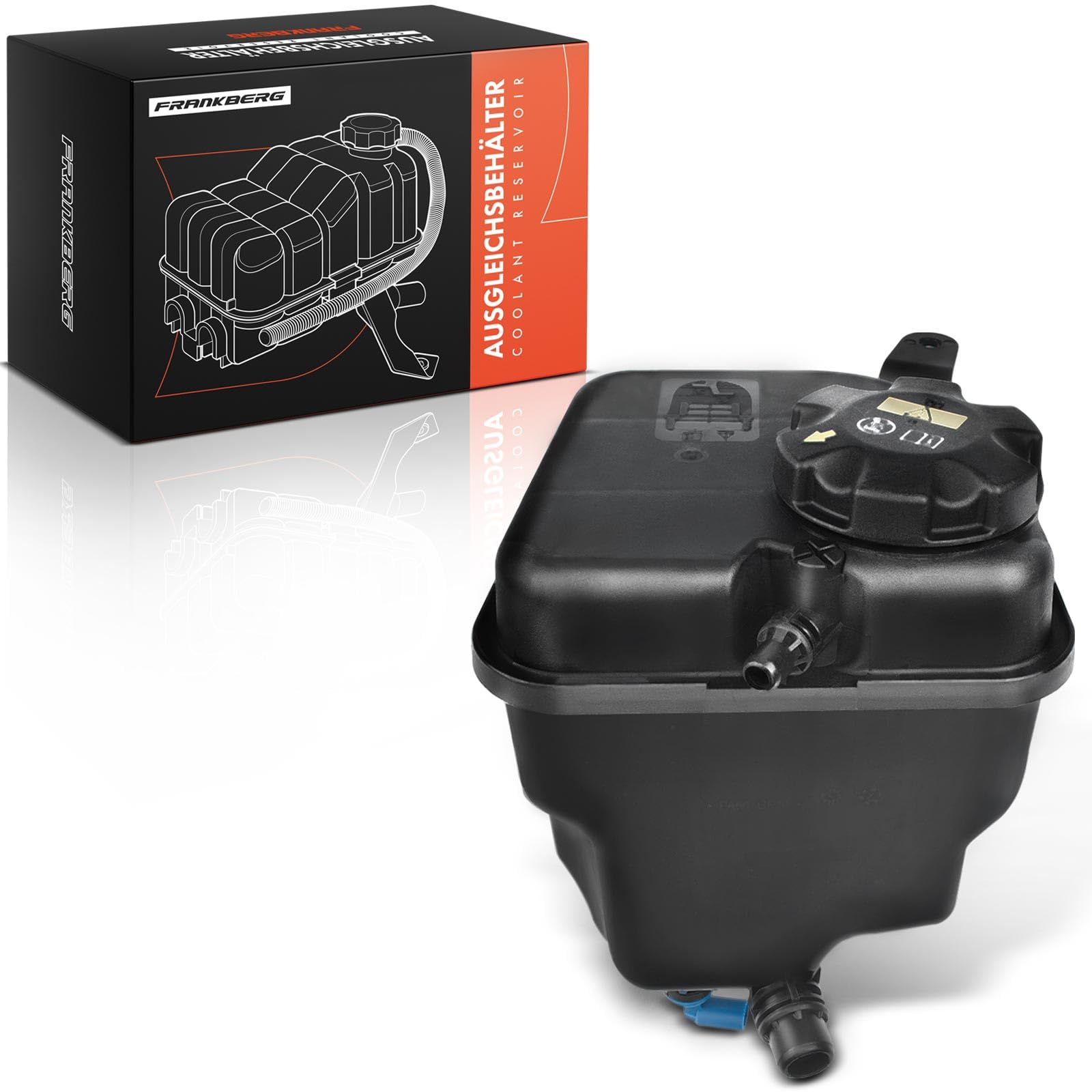 Frankberg Serbatoio di espansione del liquido di raffreddamento | 17137640515, Compatibile con: Serie 1 Cabrio E88, Serie 1 Coupé E82, Serie 3 Coupé E92, Serie 3 Touring E91, Serie 3 E90