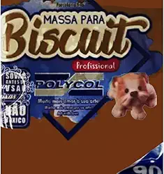 Massa Para Biscuit, Polycol, 90 Gramas, Marrom