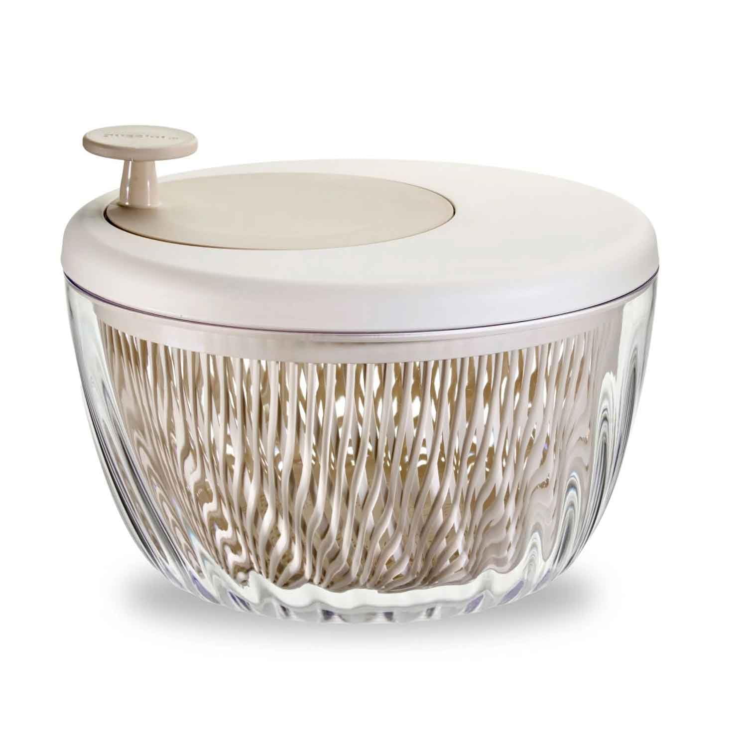 Guzzini Centrifuga Insalata con Coperchio Argilla Scuro