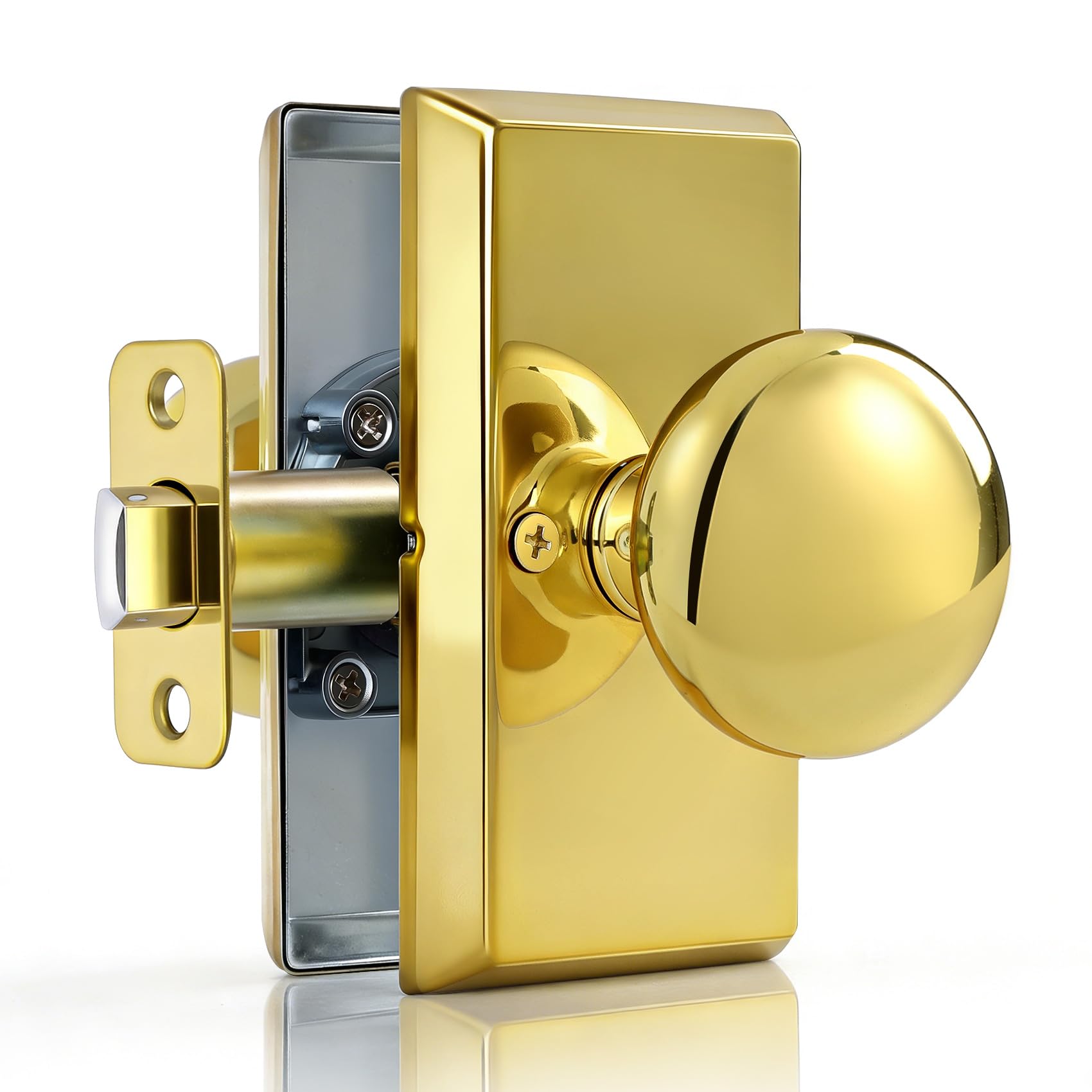 Matte Black Door Knobs - Privacy Lock & Modern Design -11