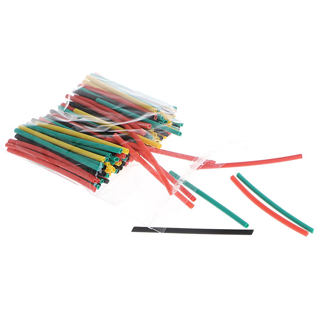 KZQ Kit di tubi termorestringenti impermeabili neri da 180 pezzi - Tubo