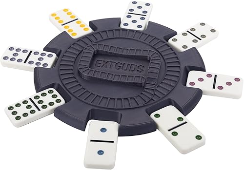 Accesorios de dominó de tren mexicano, cubo de plástico para dominó de tren mexicano, centro de mesa para mexicanos, 5.8 pulgadas, hasta 8