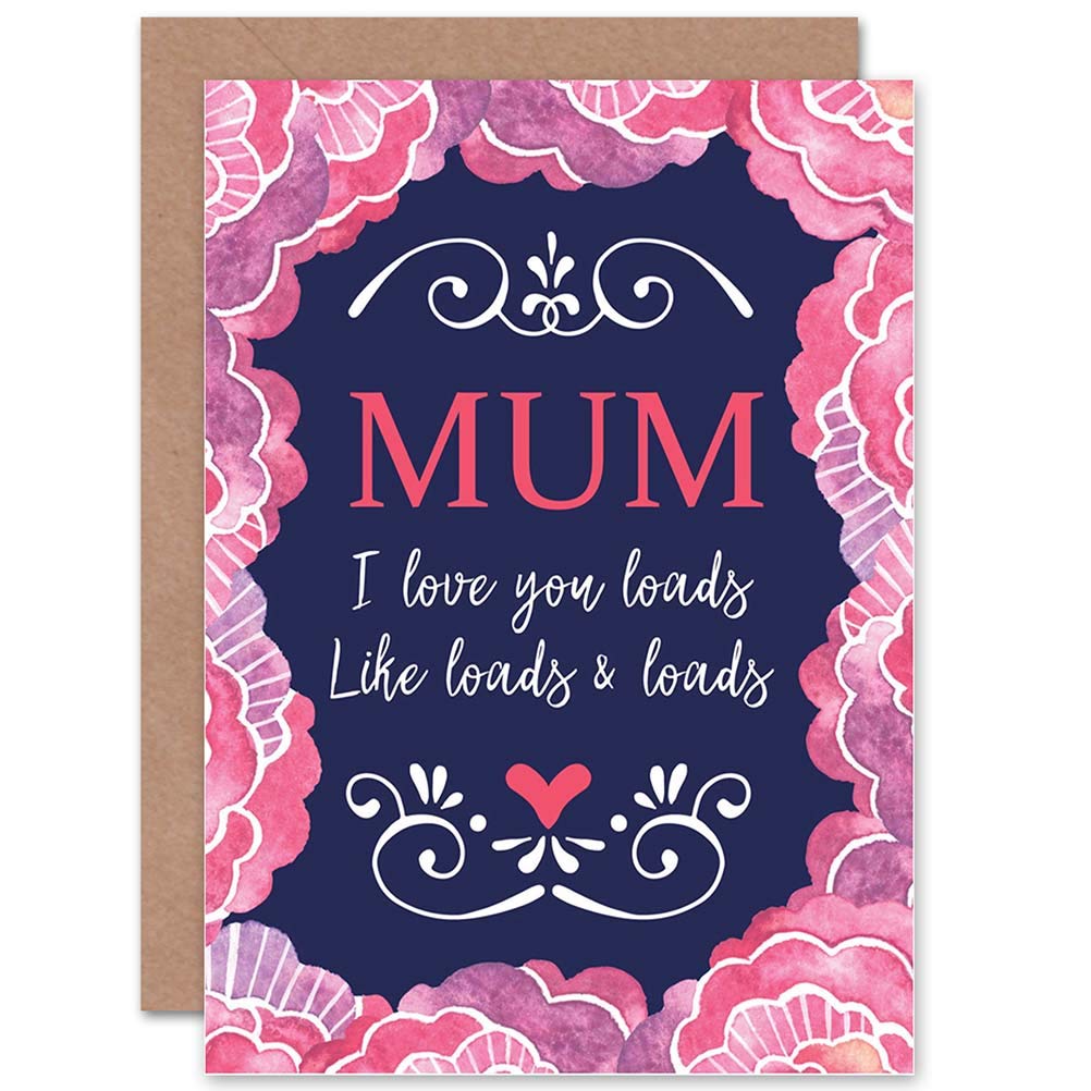 Wee Blue Coo Love You Loads, Like Loads And Loads - Cute Mothers Day/Birthday Card CP3211