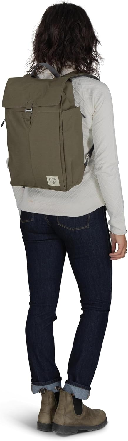 Osprey Arcane Flap Pack Laptop Backpack, Earl Grey Heather