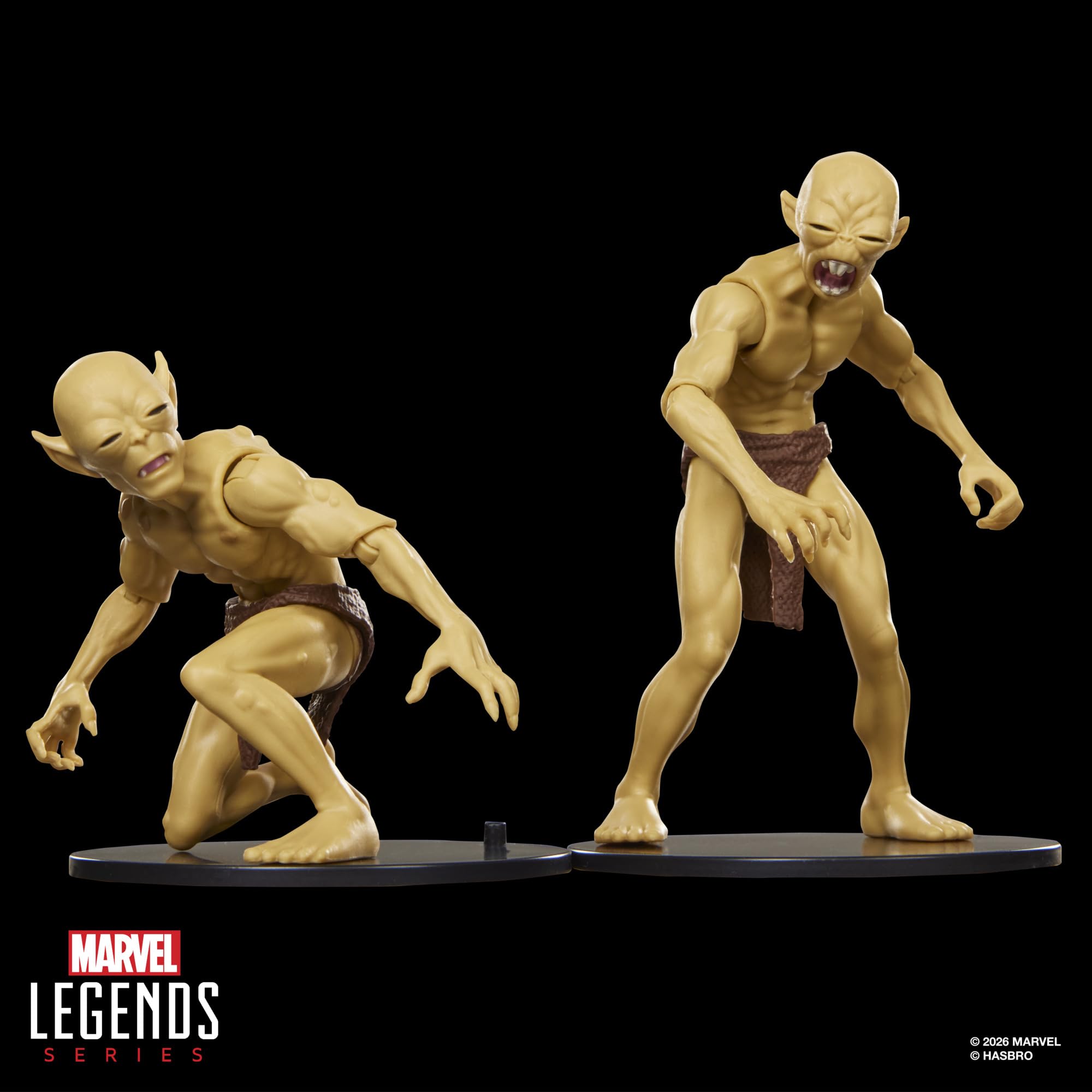 Marvel Legends Series Marvel's Mole Man & Moloids Multi-Pack, 3 von den Fantastic Four Comics inspirierte Action-Figuren zum Sammeln (Skala 15 cm)