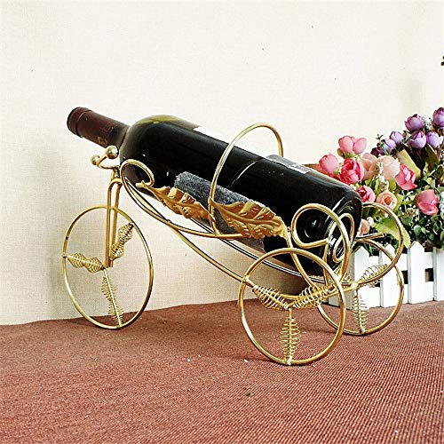 OLGKJ Decorazione per Matrimonio Portabottiglie per Vino Rosso 2 Colori Portabici per Figurine Portabottiglie Portabottiglie in Metallo per Bar Cucina Regali