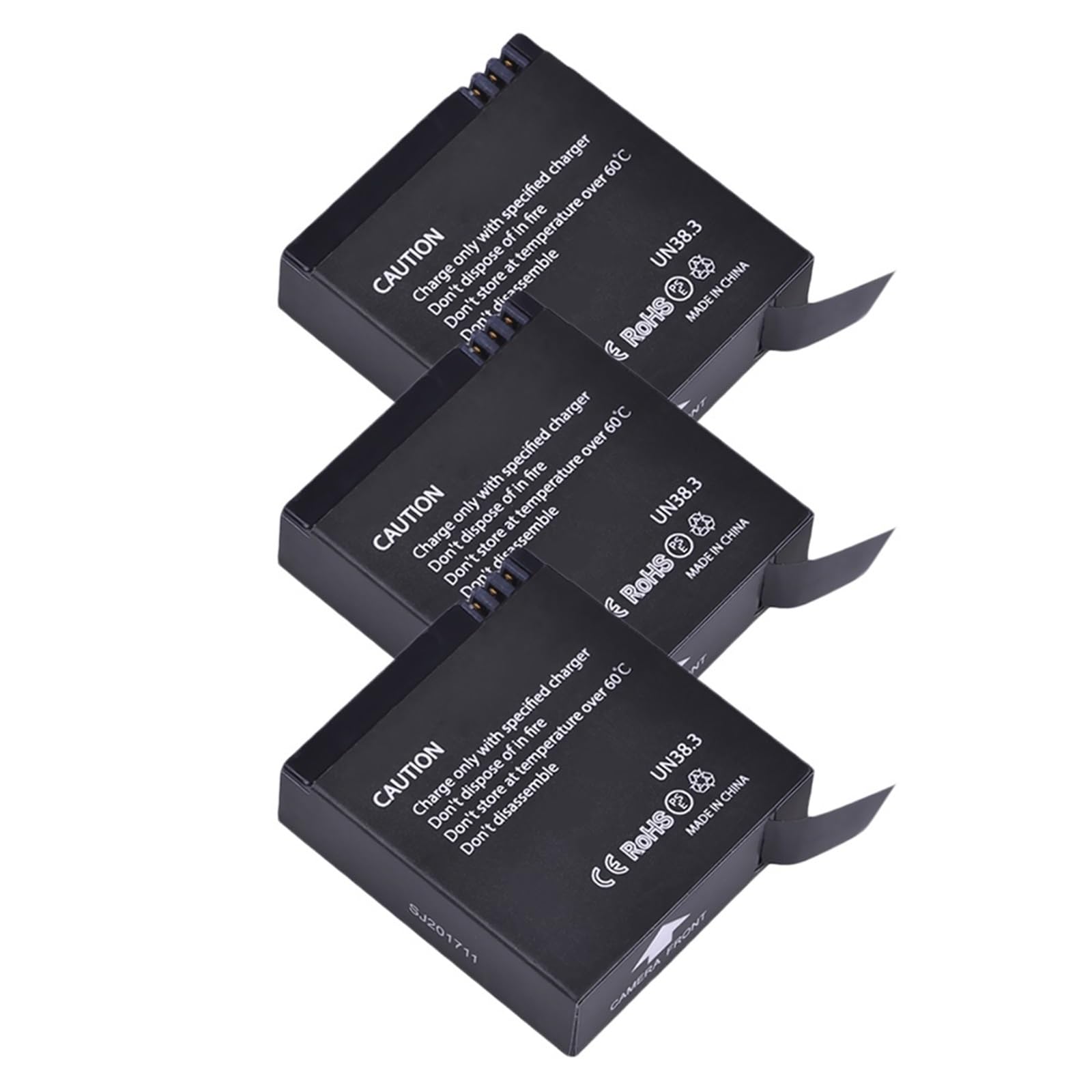 Accessoires de caméra d'action Sportive 1000mAh SJ6(3PCS B with Charger)