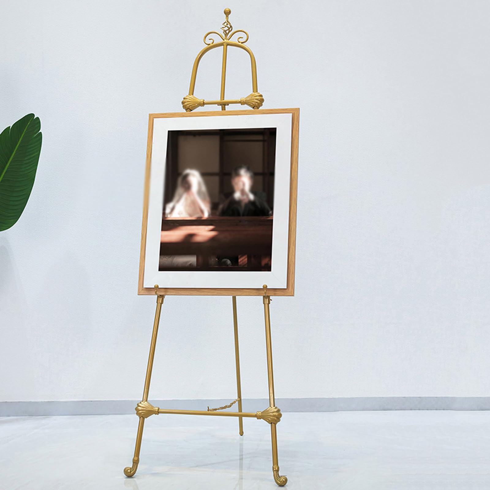 Schildersezelstandaard voor weergave, 46 inch gouden scroll