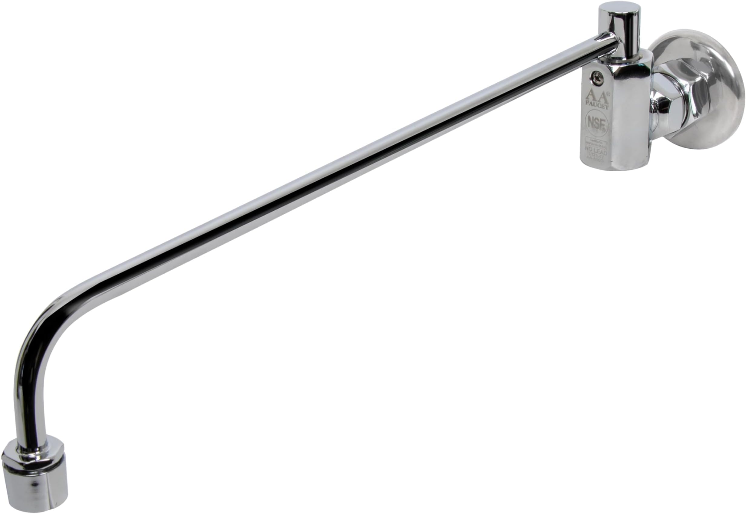 Wok Range Center-On Automatic Faucet with 17" Spout & 3/8" Male Inlet for Restaurant Kitchen AA-511G (3/8" Inlet 17" Spout)