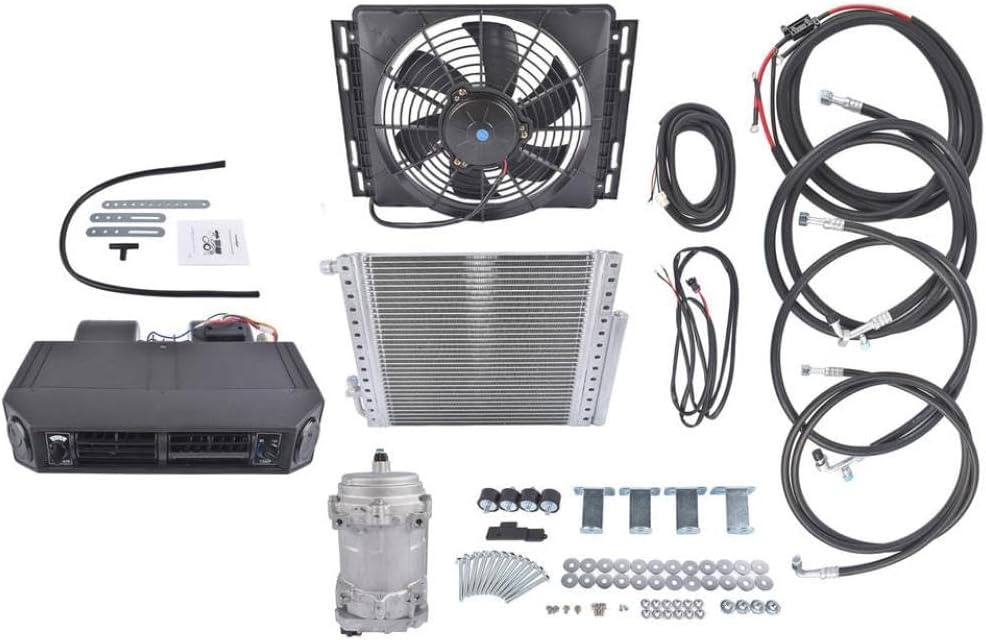 Underdash Air Conditioner Kit 12V Cooling And Heating Compatible With Automotive Vehicles