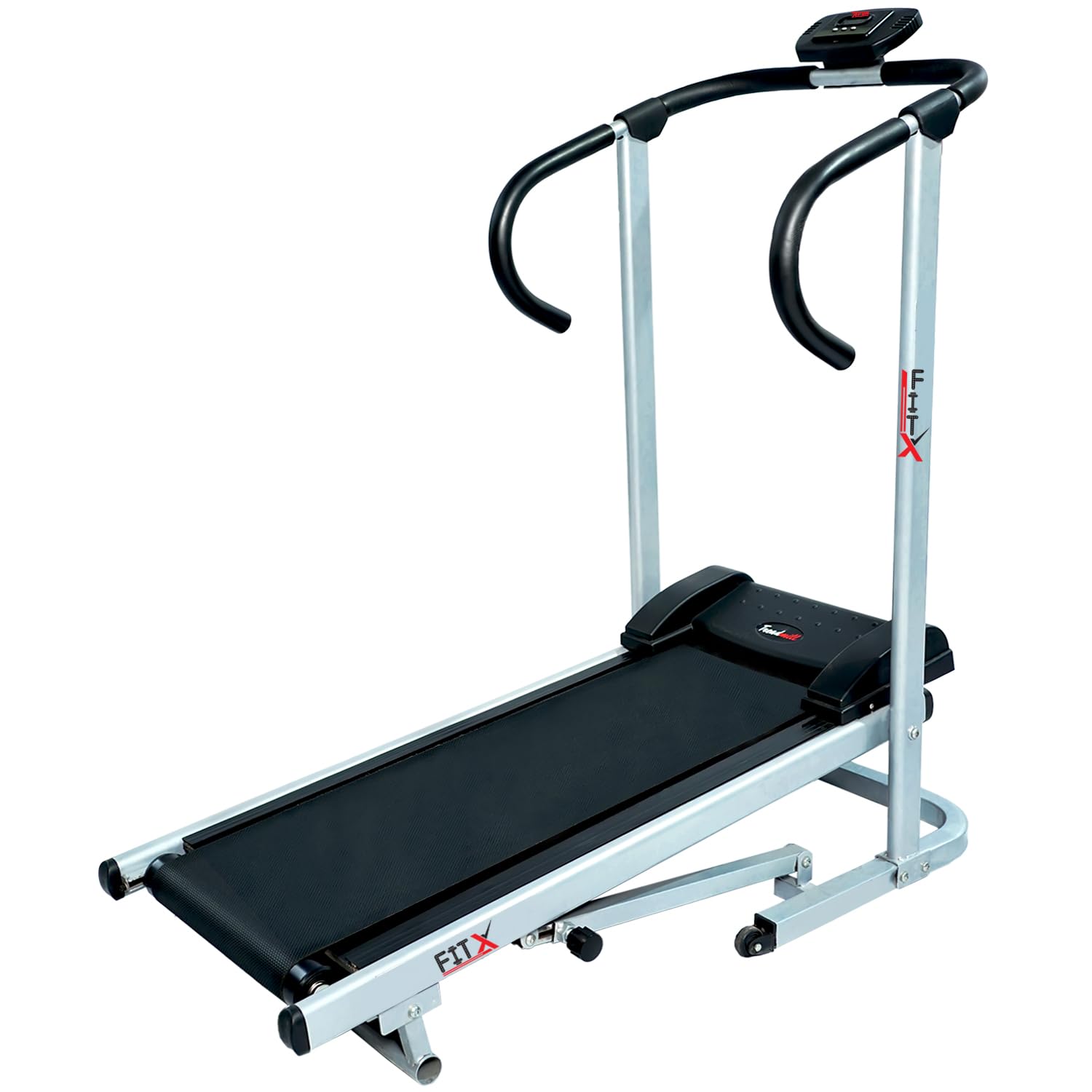 Avon Fitx Single Function Manual Jogger, Foldable Treadmill with Manual Knob Lock Adjustment and 2-Level Manual Incline for Home Cardio Fitness Workouts-image-16