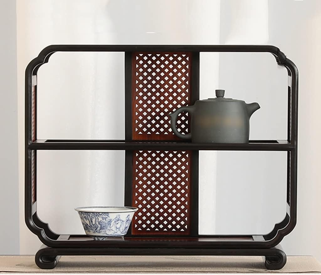 BABETT Bonsai Pedestal Vase Pedestal Stands Simple Tea Set Bonsai Stand Decoration Teapot Teacup Decoration Display Stand Home Display Rack Planter Stand Plant Holder (Color : A)
