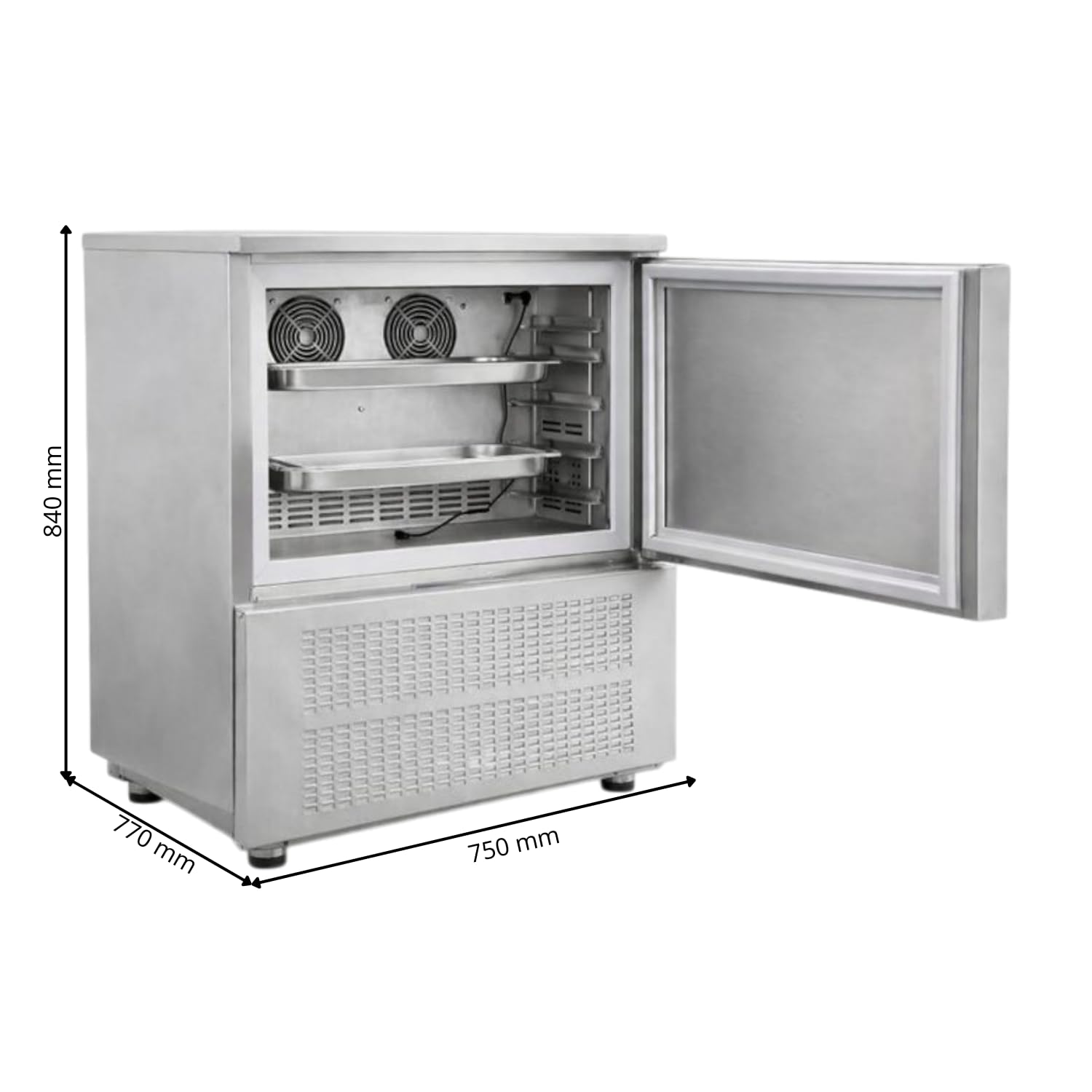 Cella di raffreddamento rapido a 5 livelli - 96 L - +90°C a -18°C - R290-550W