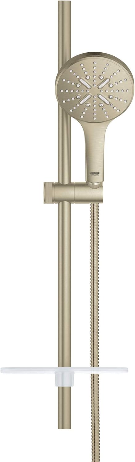 GROHE 26547EN0 Rainshower Smartactive 24" Shower Slide Bar Kit - 3 Sprays, 1.75 gpm, Brushed Nickel
