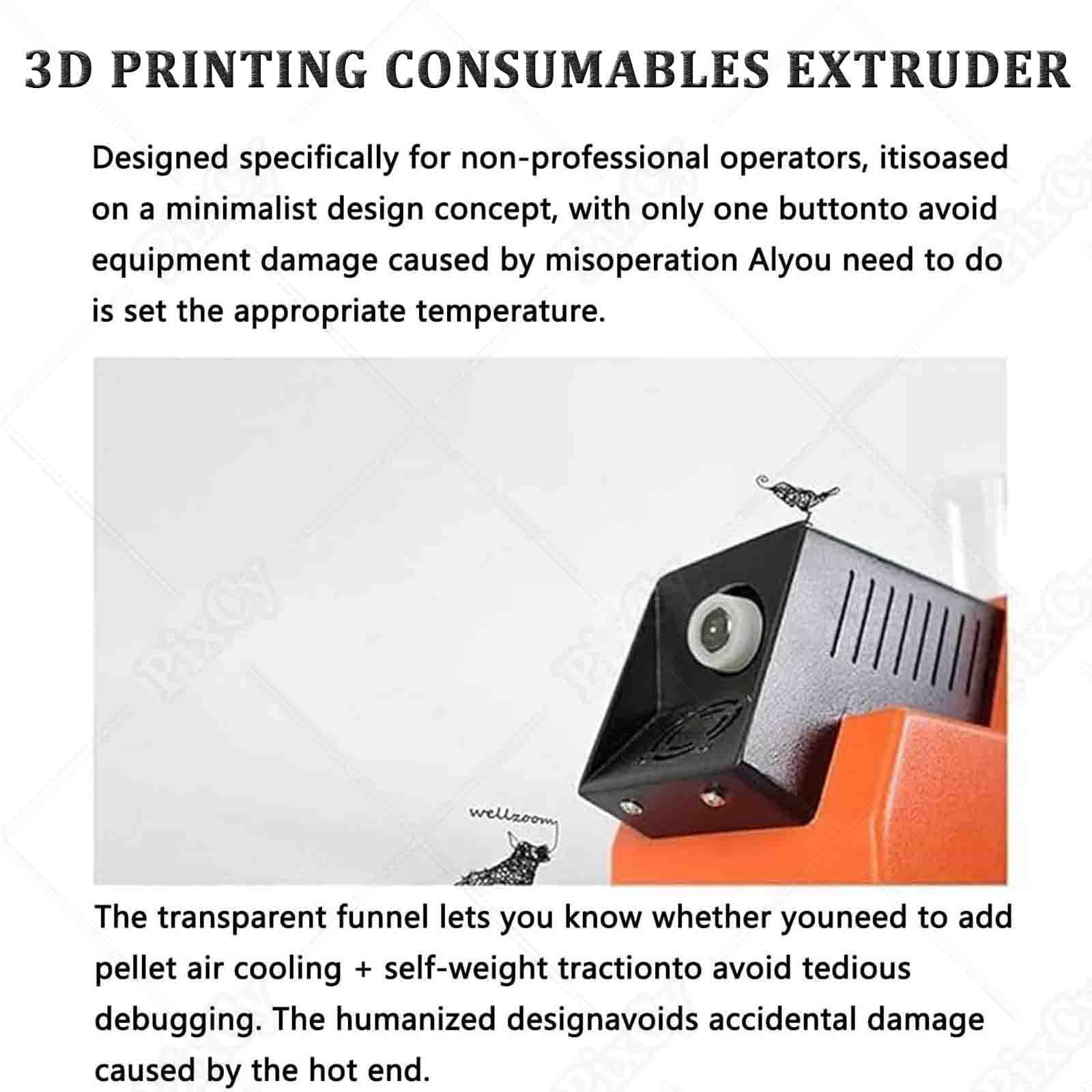 PixCy Extrusora De Filamentos para Impresora 3D Extruder