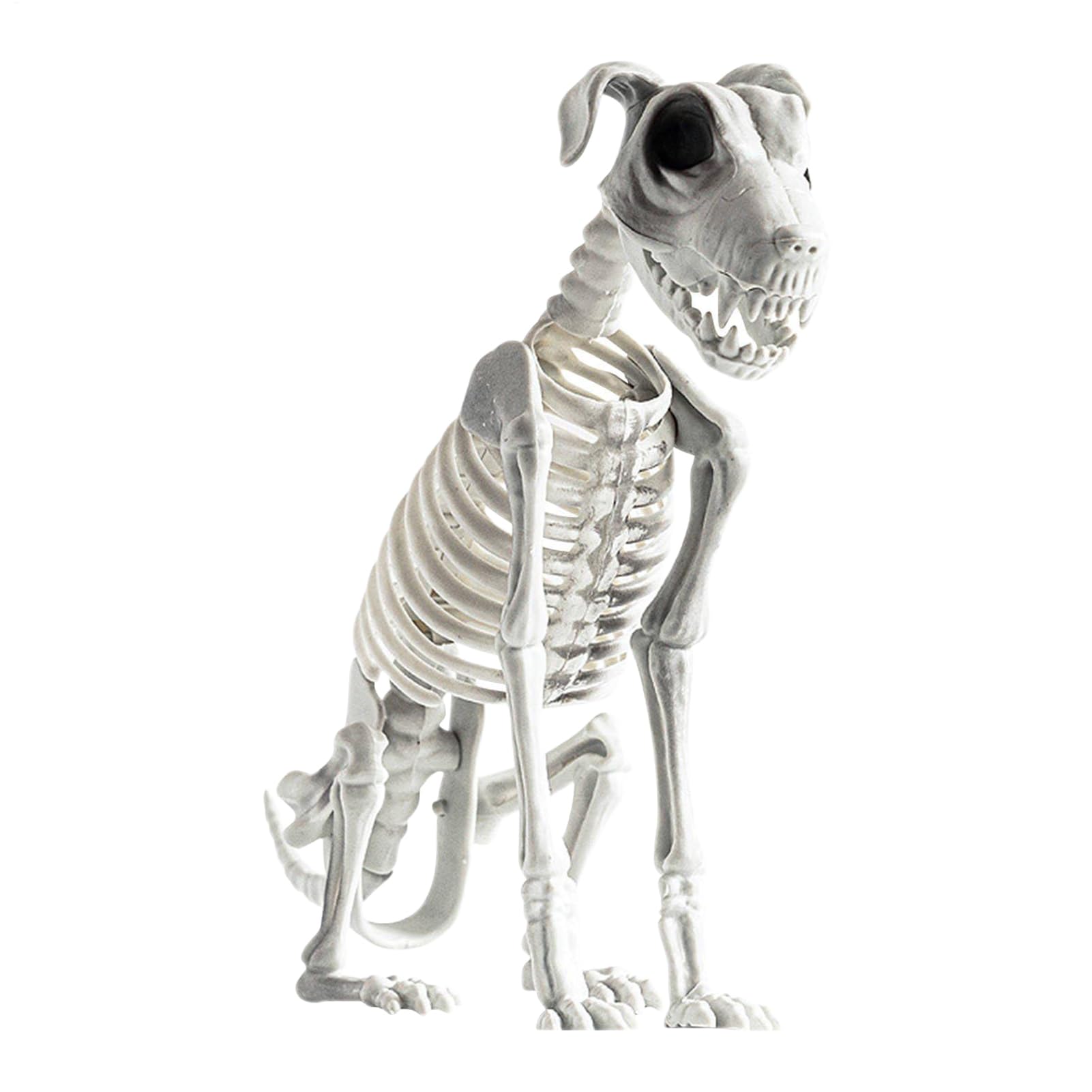 Amazon.co.jp: スケルトンドッグ ハロウィン 座り子犬の頭蓋骨 可動