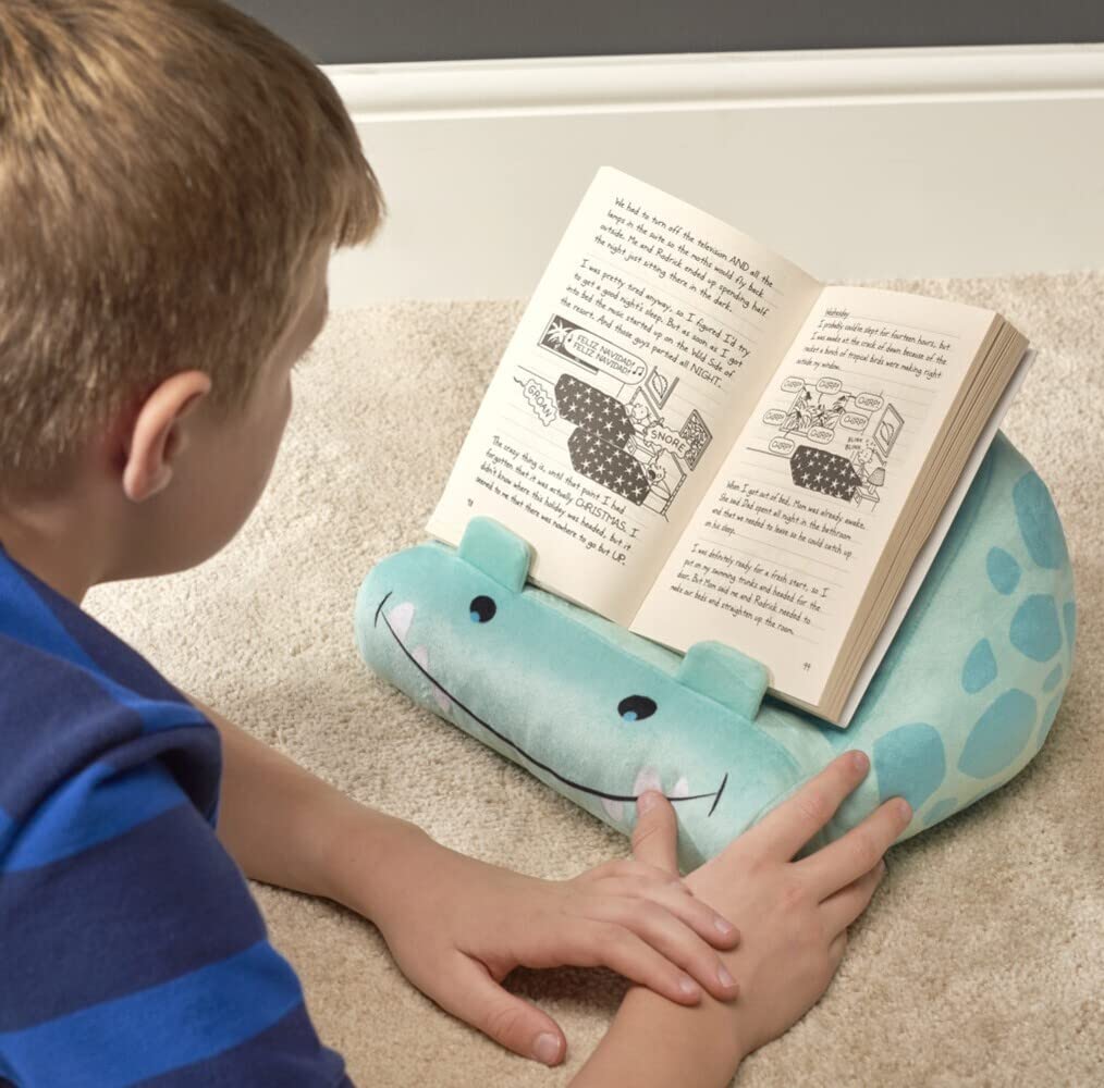 Leggio in tessuto per bambini Cuddly Reader Dino