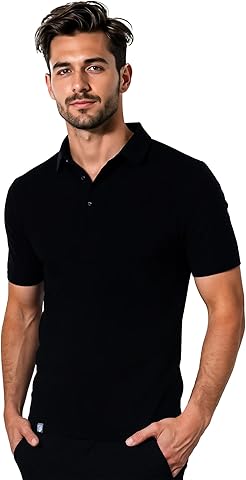 ALPIN LOACKER Camiseta Polo Merino para Hombre, Manga Corta, Camiseta antisudor, Camiseta Merino, Prenda térmica Transpirable