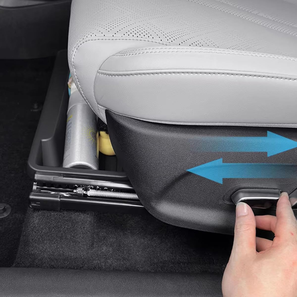 Caja de almacenamiento para debajo del asiento para BYD Atto 2 Yuan UP 2024-2026 ABS asientos delanteros ocultos, bandeja de almacenamiento para coche, accesorio de coche