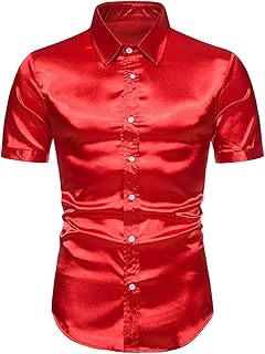 Summer Mens Short Sleeved Shirts Eurocode Foreign Trade Casual Fashion Bright Shirt Mens Large B Fashion Classic Tops T Shirt