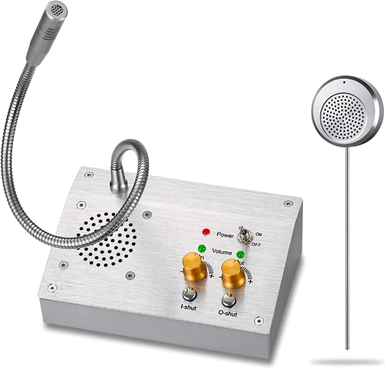 Window Speaker Intercom System， Equipment Intercom for Bank Counter Speed Dial Intercom Counter Speaker