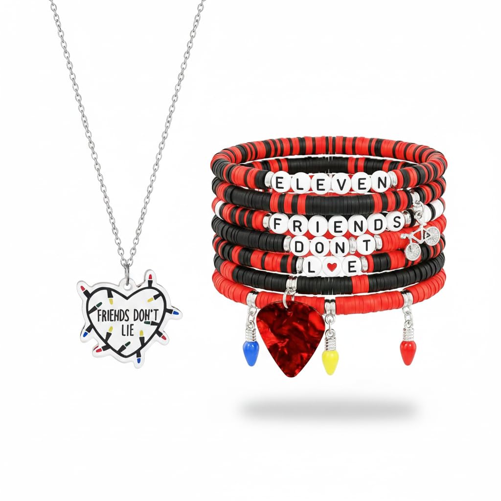 for Strange Merch Things Bracelet,Necklace Friends Don't Lie