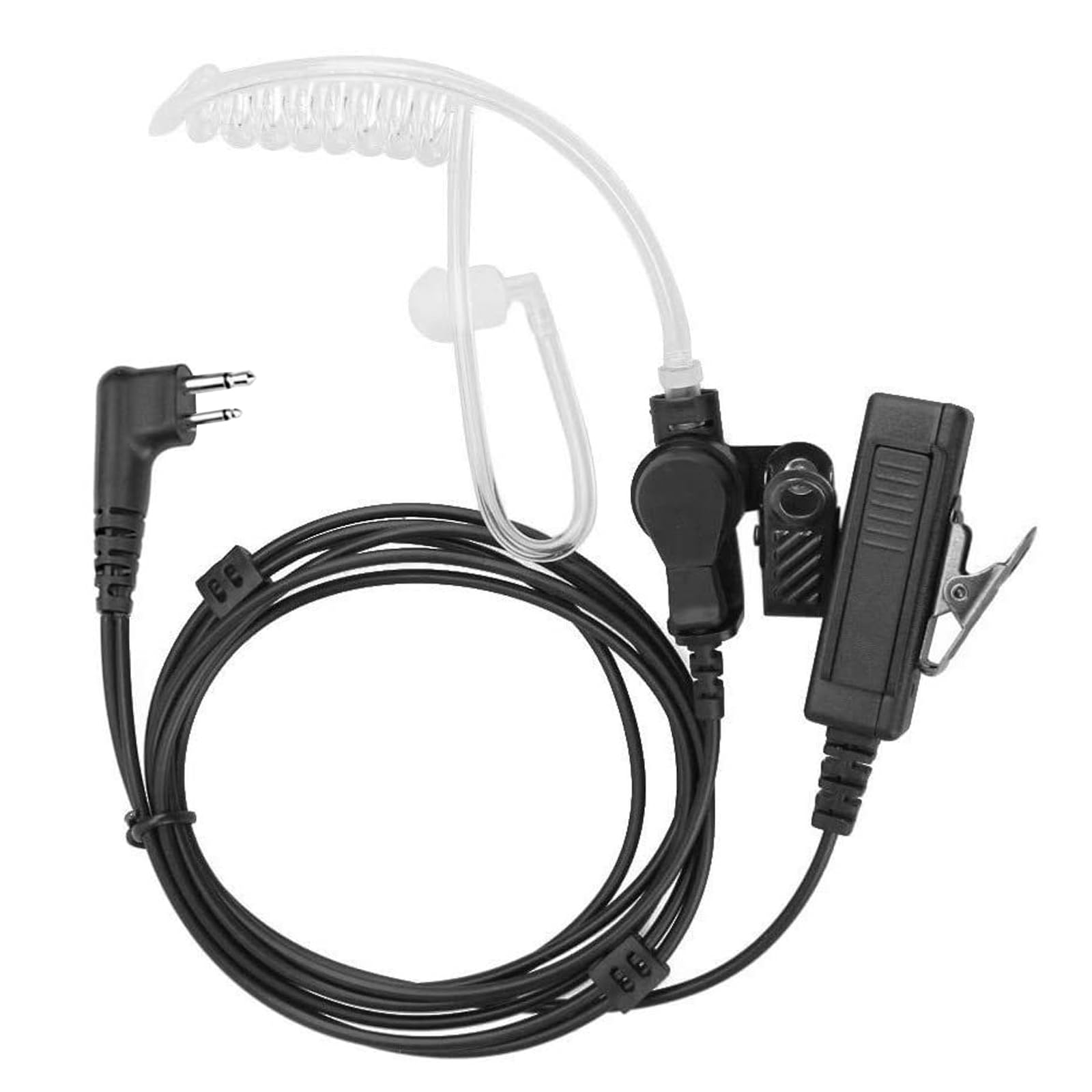 WeishuoSurveillance Air Tube Earpiece PTT Microphone Headset for Motorola 2 Pin Two Way Radio Walkie Talkie DGP8050 DGP8550 APX2000 DP3600 DP3601