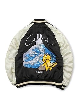 Amazon.co.jp: cune キューン 波のリバーシブルスカジャン