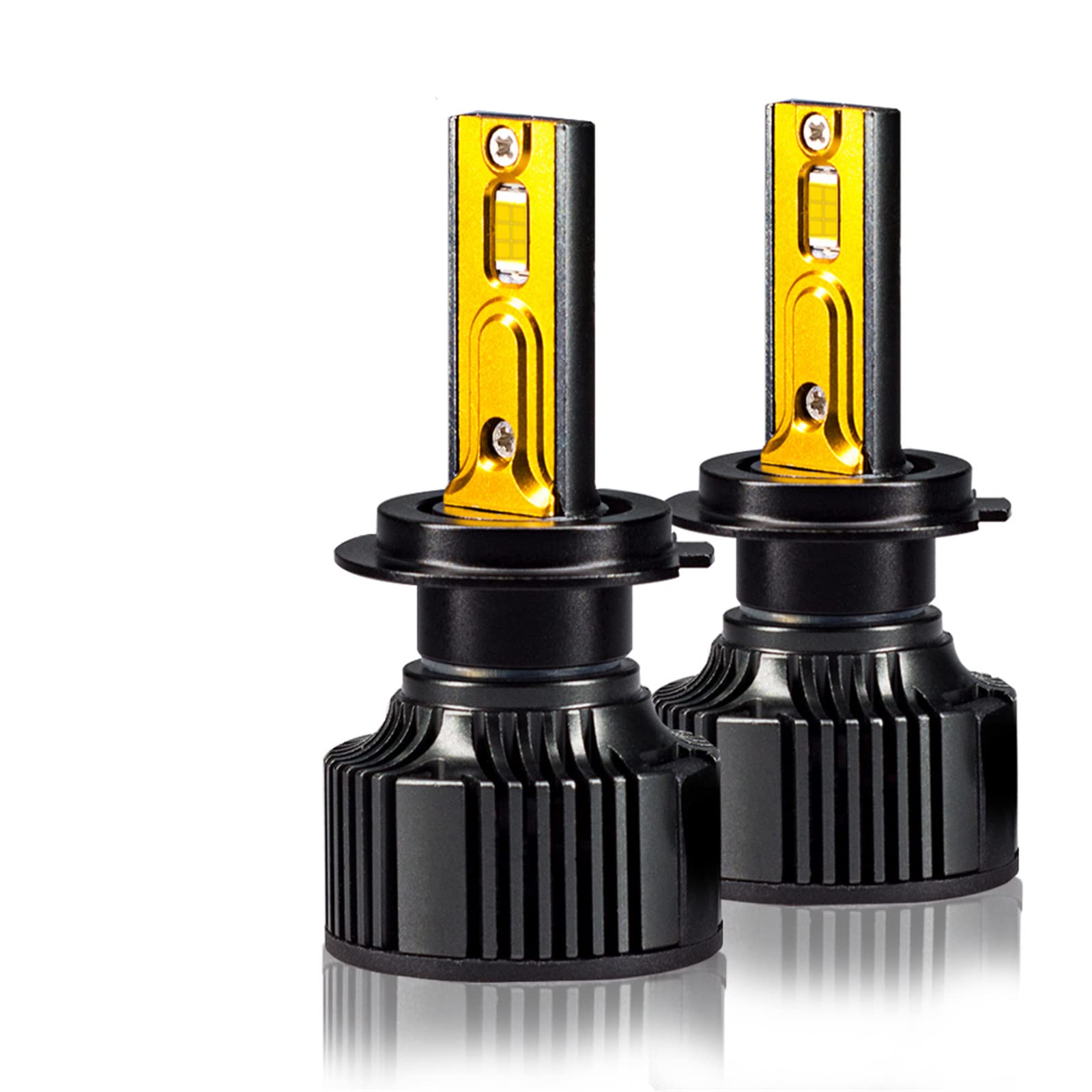 Faro LED, Kit Di Conversione Fari LED Super Luminosi Da 20000 Lumen 6000K Bianco Freddo, IP68 Impermeabile, Confezione Da 2,H4
