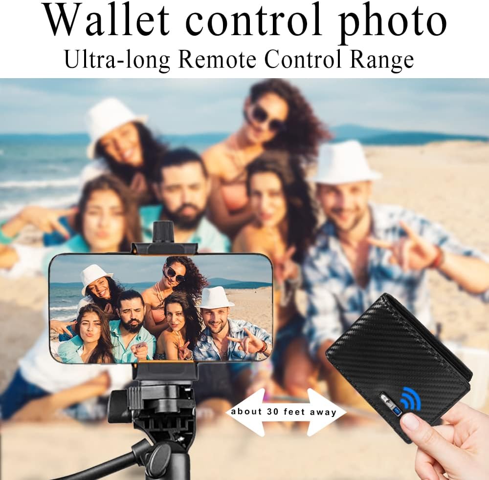 1Pc Smart Wallet for Men, GPS Tracker Card Finder, Slim Card Holder, Valentines Day Gift for Boyfriend - Image 8