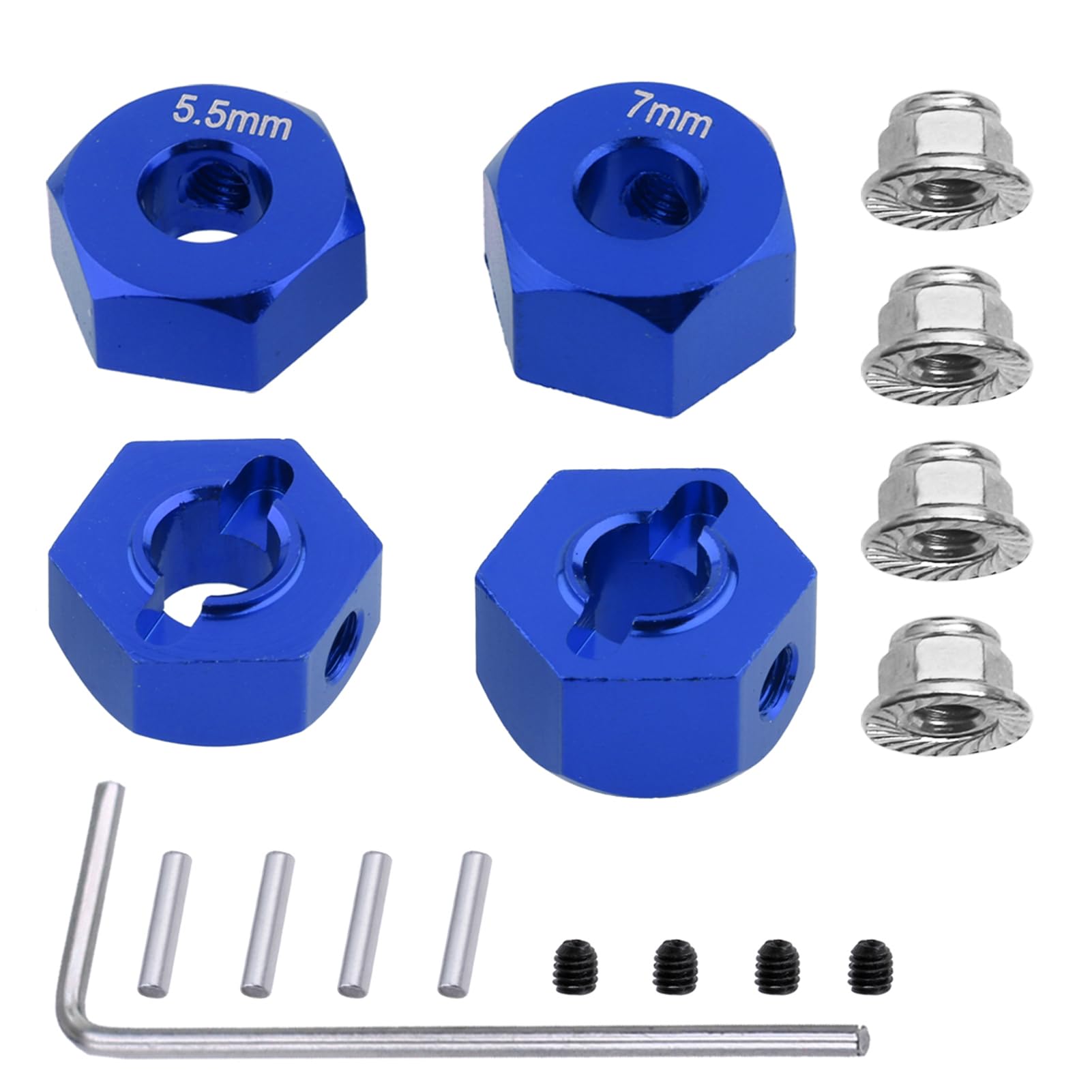 INTEGY CNC Aluminum Hex Wheel Hubs For Traxxas 1/10 Slash 2WD - Premium RC Upgrade Parts