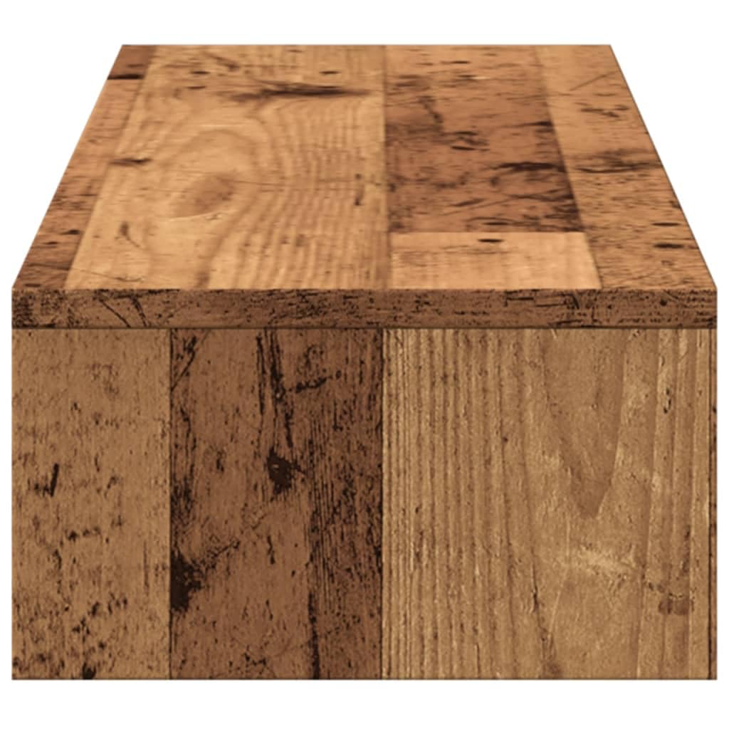 Gecheer Supporto Monitor con Cassetti Legno 100x27x15 cm in Truciolato