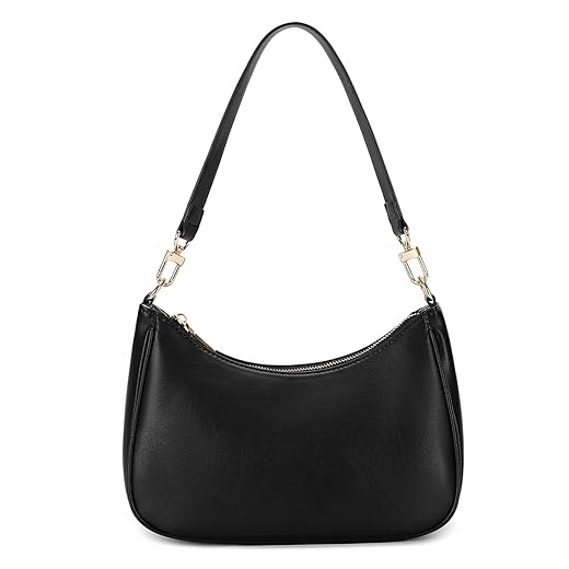 Shoulder Bags for Women, Cute Hobo Tote Handbag Mini Clutch Purse with Zipper Closure