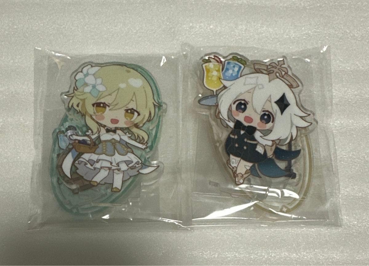 Genshin　原神　スイパラ柄　アクリルスタンド　アクスタ　モンド編　パイモン 原神×スイパラ コラボカフェ パイモン アクリルスタンド