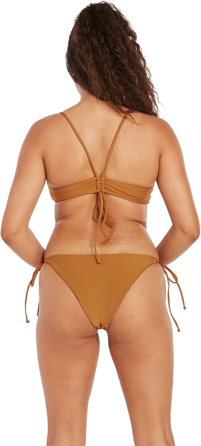 Volcom Women's Women's Simply Solid Scoop Neck Bikini Top Neck Bikini Top