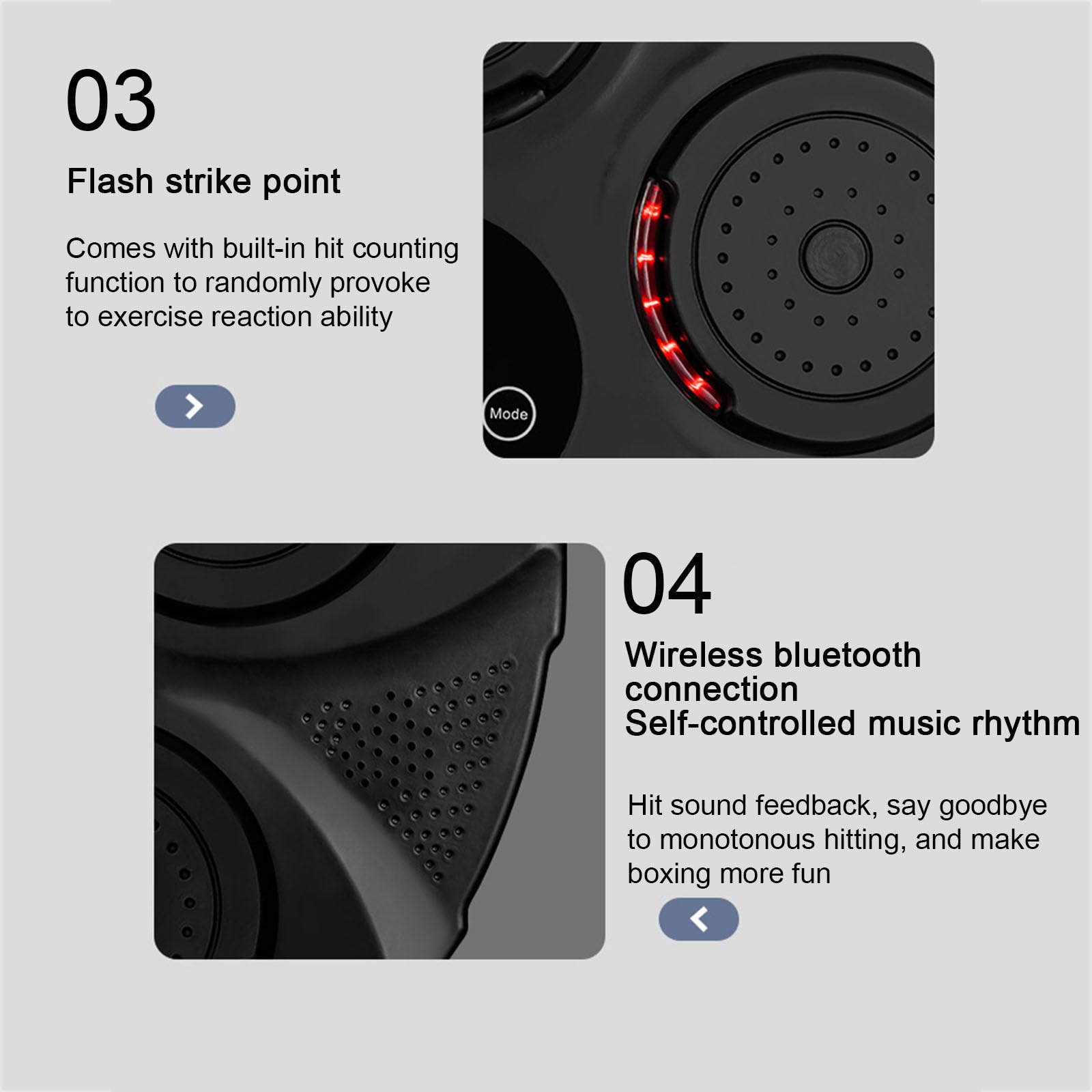 Sprzęt treningowy bokserski – wykrawarka muzyczna montowana na ścianie Bluetooth, łączy się z muzyką w celu lepszego treningu, idealna do domowej siłowni lub profesjonalnego użytku