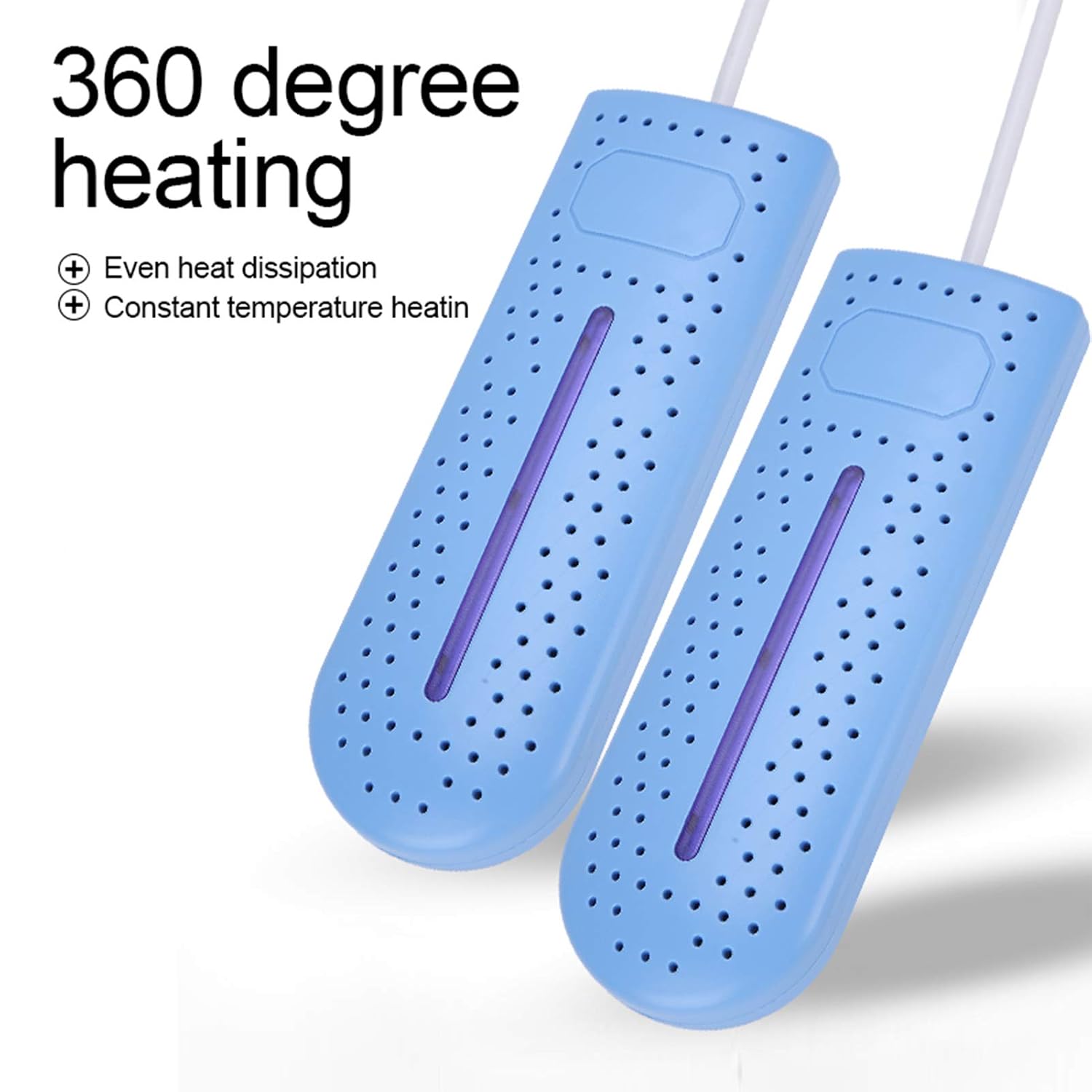110-240V Shoe Dryer Boot Dryer Travel Shoe Dryers Warmer Foot Dryer Winter Household for Family Drying Eliminate Damp & Odor for Shoes Dormitory Shoes Dryer(blue)