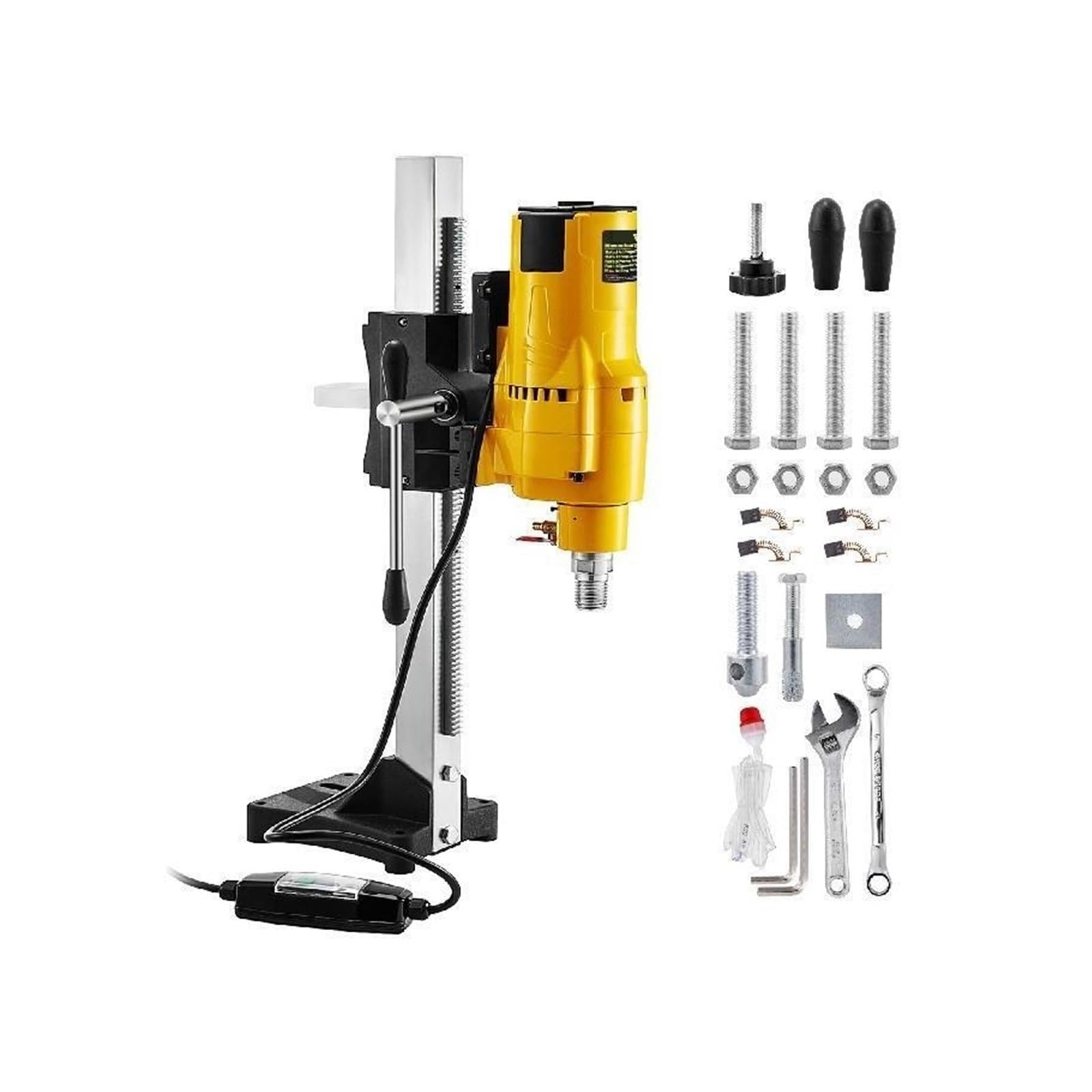 Pionowa wiertarka diamentowa 205 mm 255 Wytrzymała stołowa do betonu na mokro/sucho 3980 W 4450 Dla początkujących majsterkowiczów(4450W 255mm)