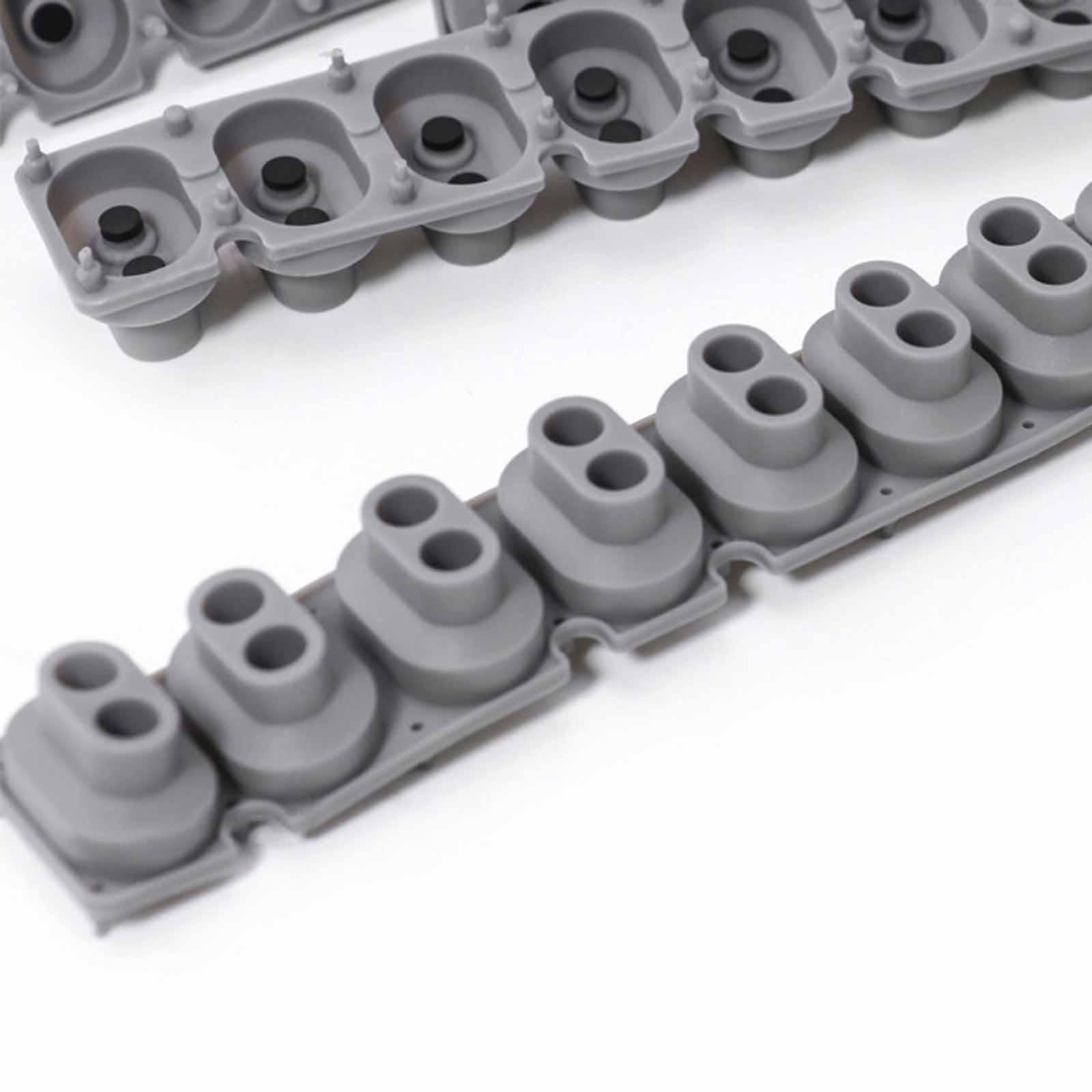 F Fityle 7 pezzi di striscia di contatto in silicone conduttivo per tastiera, accessori per pianoforte elettronico professionale leggero, striscia di contatto
