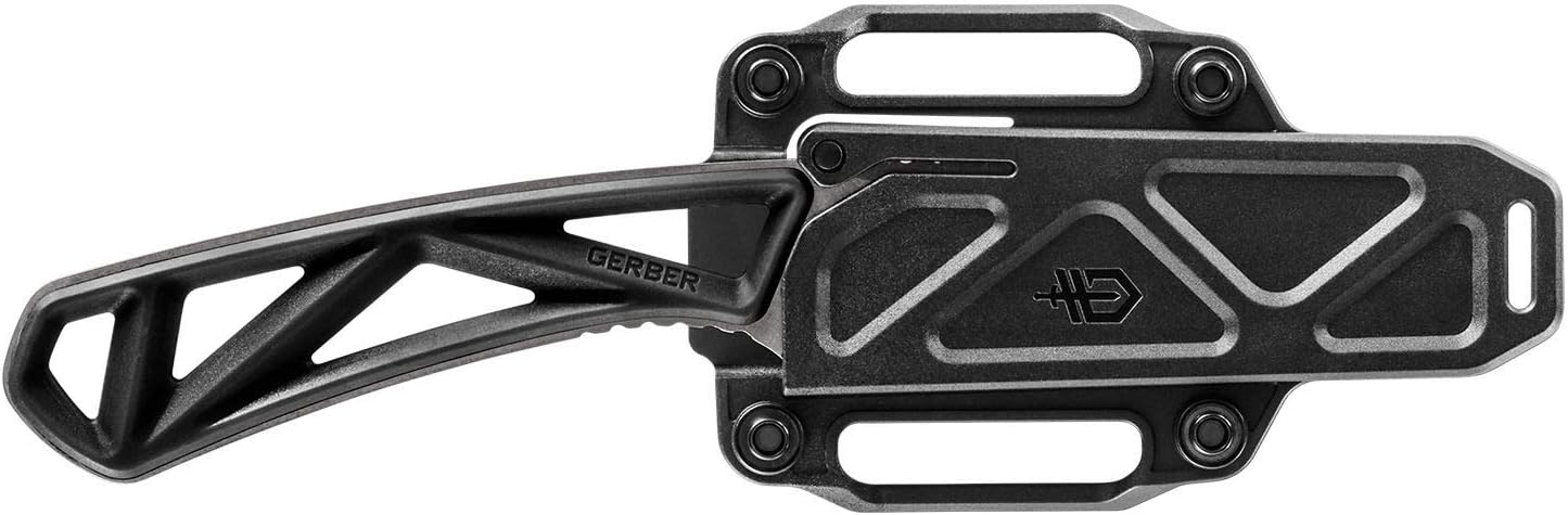 Gerber Gear EXO-MOD Drop Point Fixed Hunting Knife, Black (31-003919)