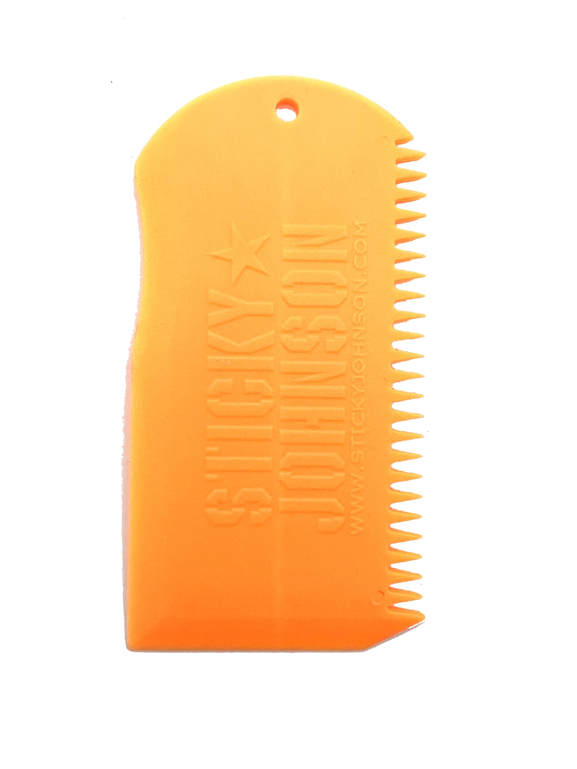Sticky Johnson Surfboard Wax Comb – Ergonomic, Heavy-Duty Wax Remover & Texturizer for Maximum Grip (Mango)