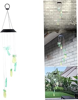 CIYODO 2 Pçs Sinos De Vento Beija-Flor Para Exterior Lanterna Solar Ao Ar Livre Luzes Pendentes Ao Ar Livre Luzes De Suspensão Ao Ar Livre Luz Solar Ao Ar Livre Mudança De Cor Sinos De