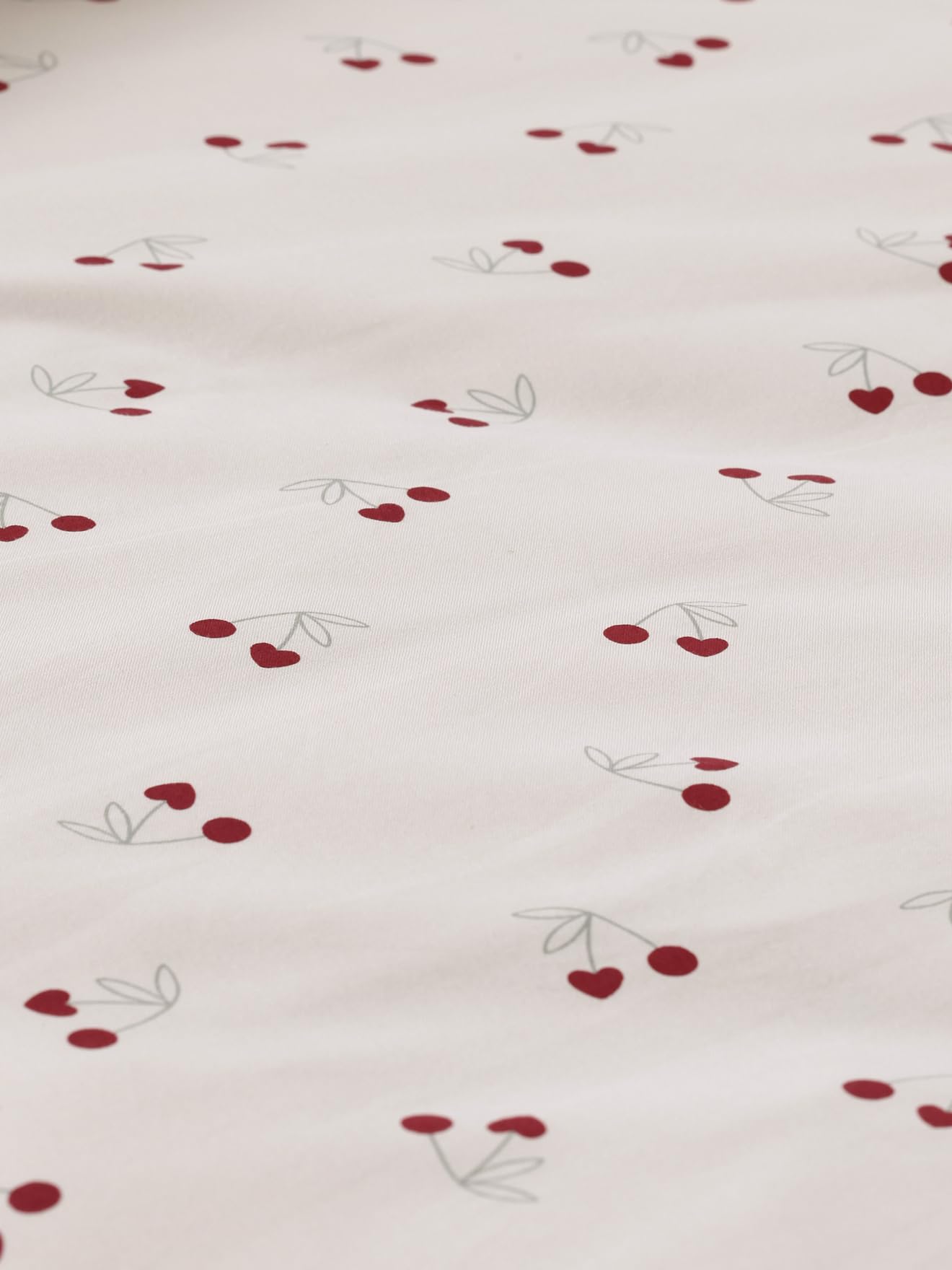 VERTBAUDET Parure Housse De Couette Et Taie d'oreiller Bébé Beige imprimé 80X120 40X60