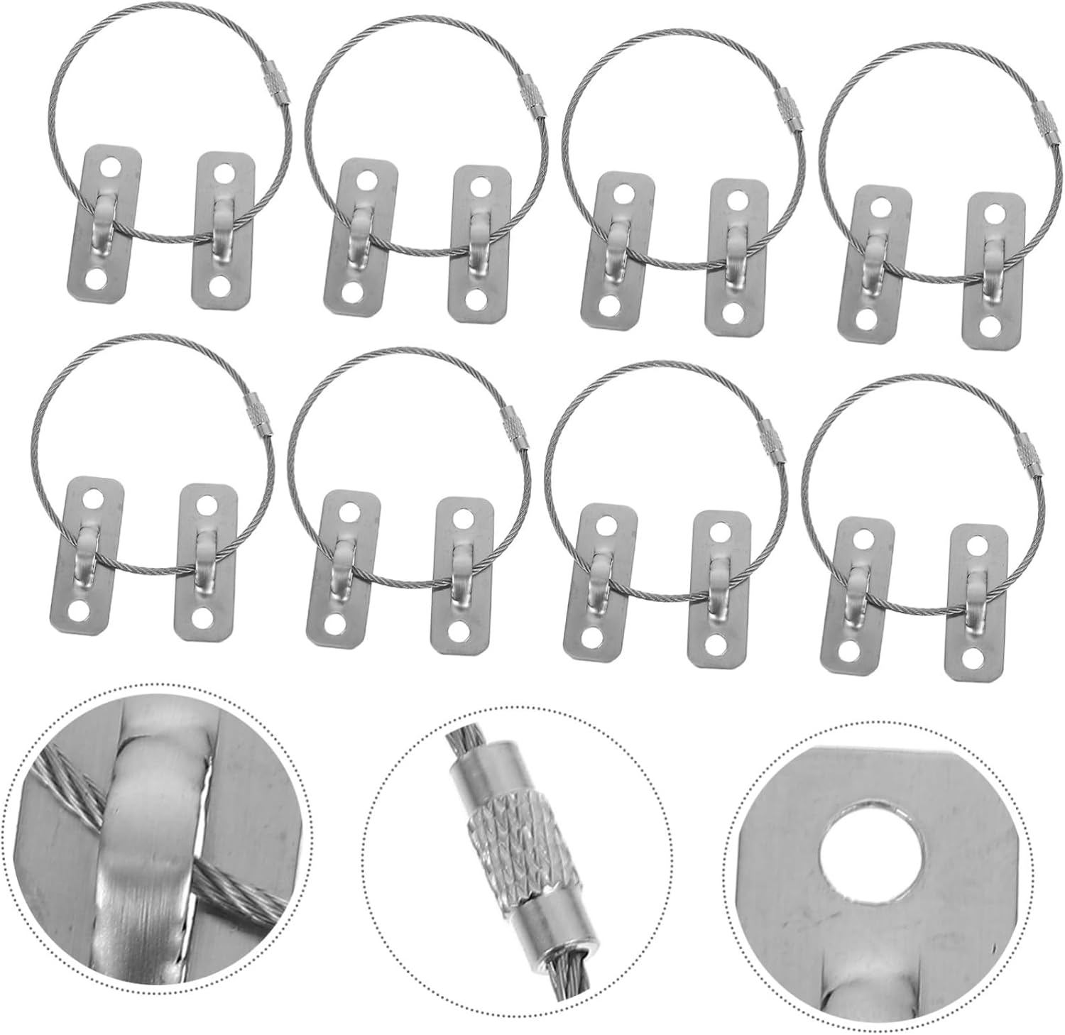 Kisangel 6sets Earthquake-resistant Furniture Wall Straps Childproofing Anchors Buckles Strong Straps for Stabilizing Bookshelves Cabinets